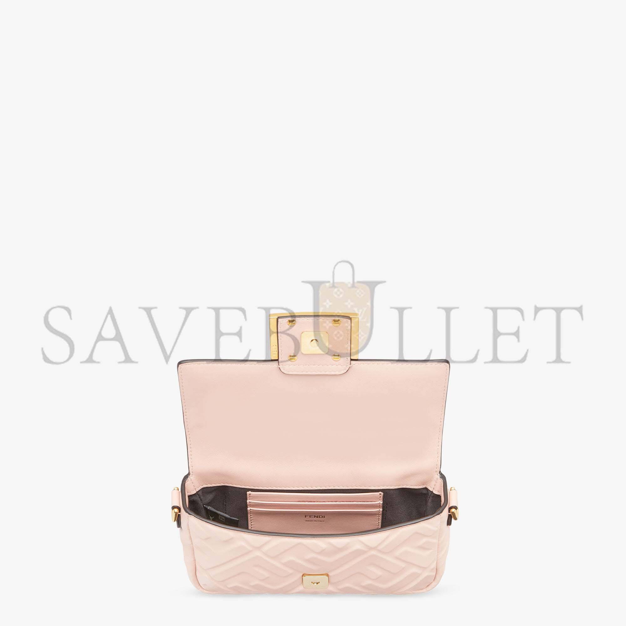 FENDI BAGUETTE MINI - PINK NAPPA LEATHER BAG 8BS017A72VF1JCJ (19*11.5*4cm)