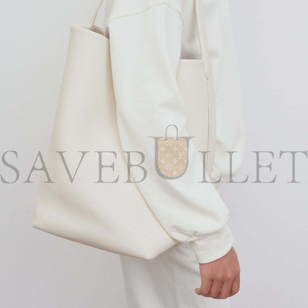 THE ROWLARGE NS PARK TOTE BAG IN LEATHER IVORY W1273L129IVPD (43*38*20cm)