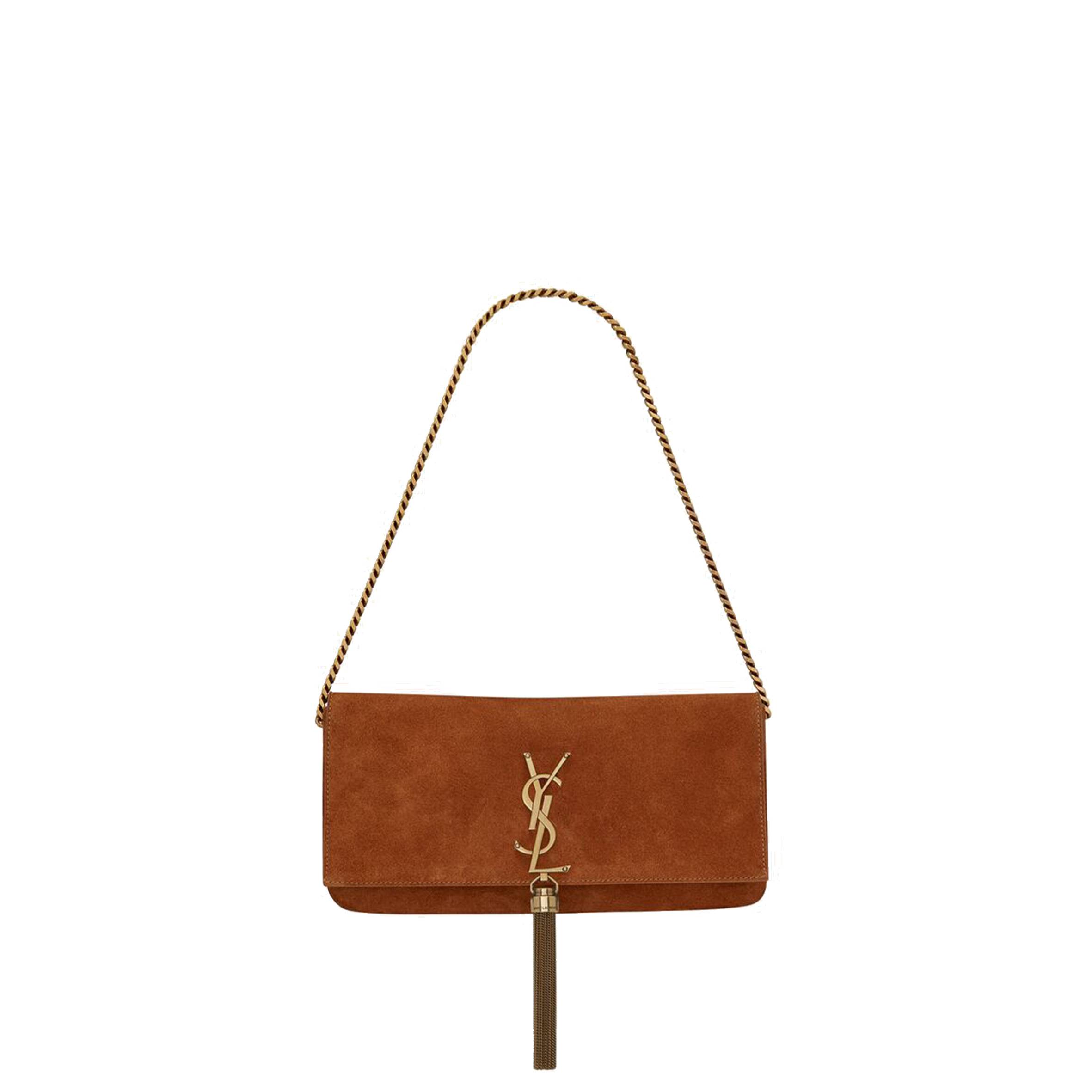 YSL KATE 99 CHAIN BAG WITH TASSEL IN SUEDE 6042760UD7W7715 (26*13.5*4.5cm)