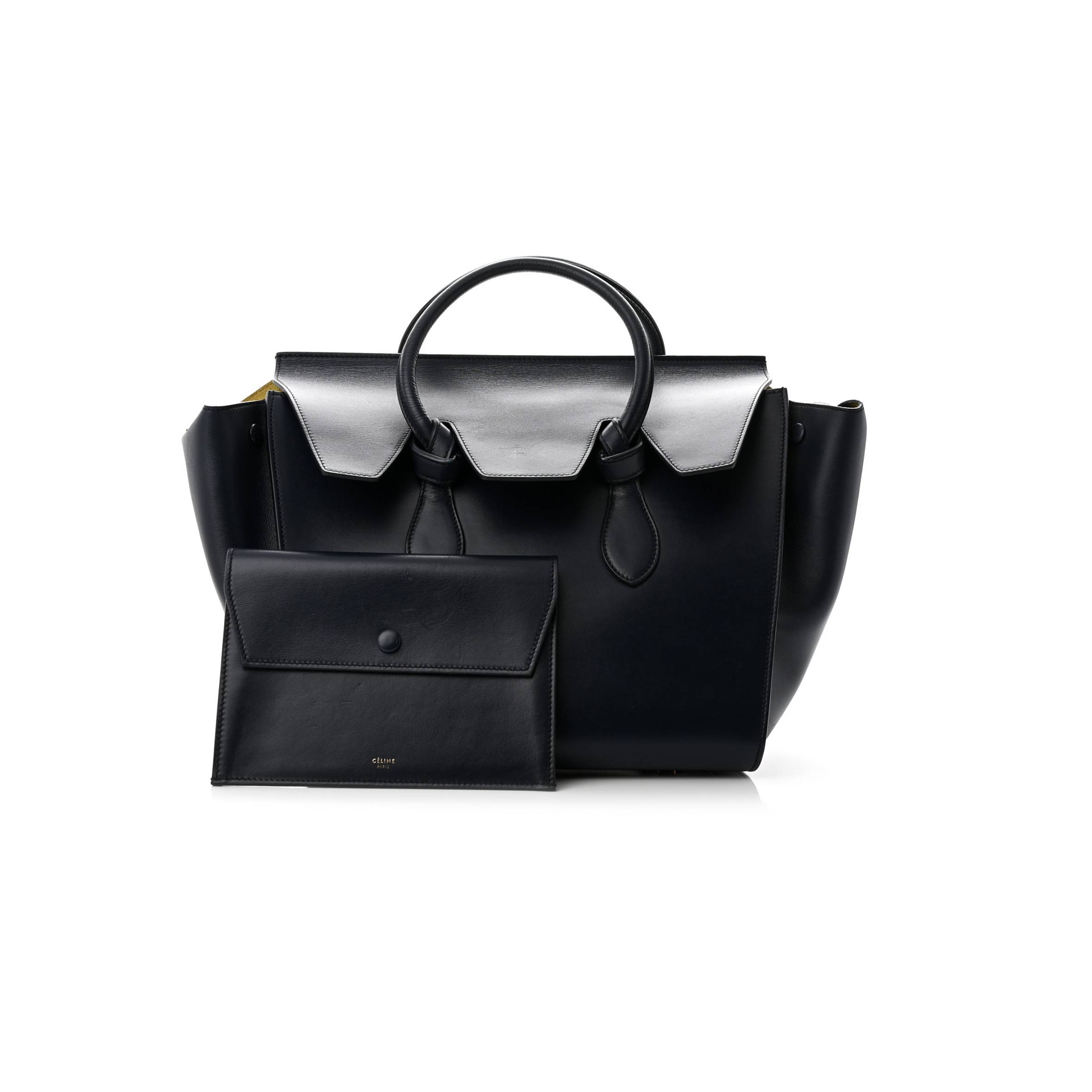 CELINE PALMELATO CALFSKIN MEDIUM TIE KNOT TOTE MIDNIGHT (28*28*20cm)