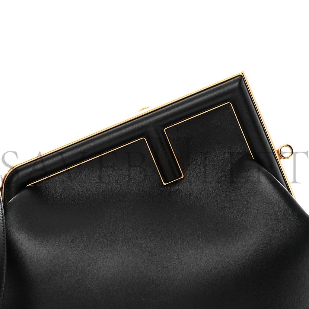 FENDI SHINY NAPPA MEDIUM FENDI FIRST BLACK (31*26*10cm)